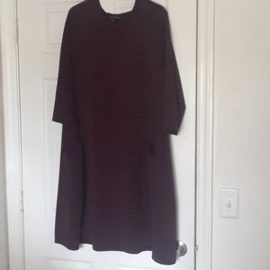 Black and Red striped dress w/pockets